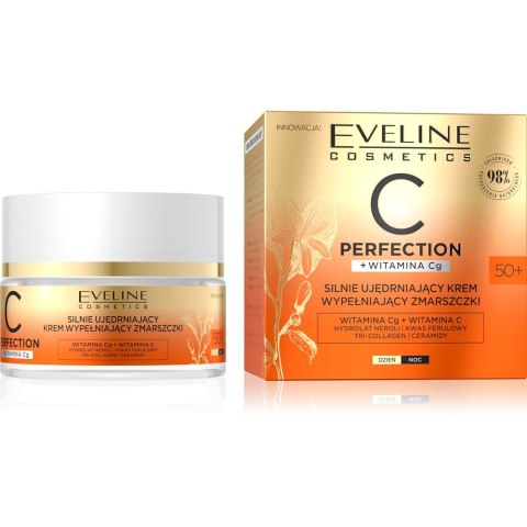 EVELINE C Perfection Silnie ujędrniający krem wypełniający zmarszczki 50+ z witaminą C 50 ml EVELINE C Perfection Silnie ujędrniający krem wypełniający zmarszczki 50+ z witaminą C 50 ml