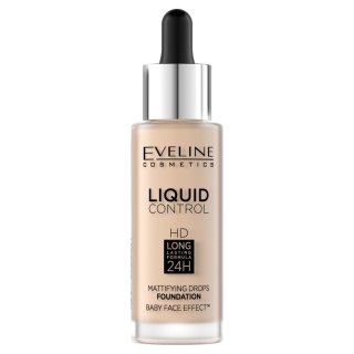 EVELINE Liquid Control HD Podkład do twarzy nr 001 Porcelain 32 ml