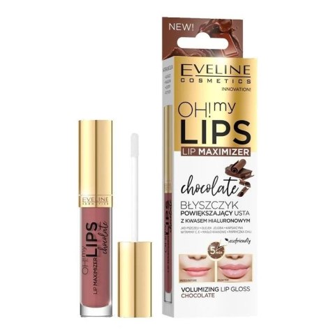 EVELINE Oh! My Lips Maximizer Błyszczyk powiększający usta Chocolate 4.5 ml