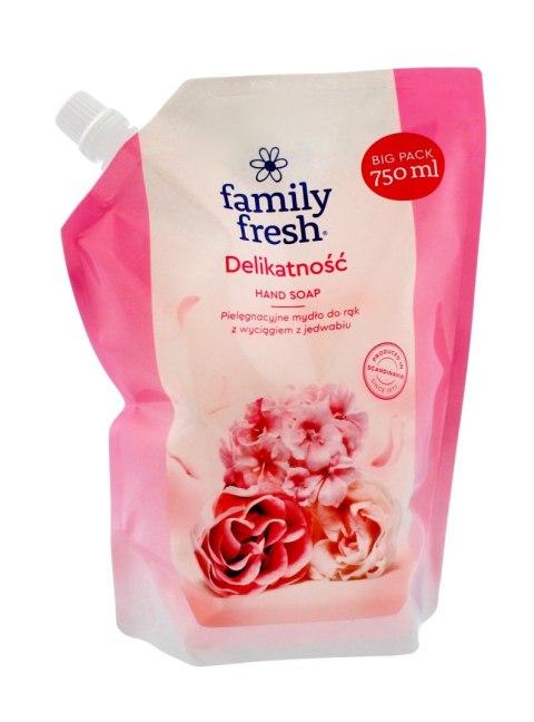 Family Fresh Kremowe Mydło do rąk Delikatność 750ml - zapas Family Fresh Kremowe Mydło do rąk Delikatność 750ml - zapas