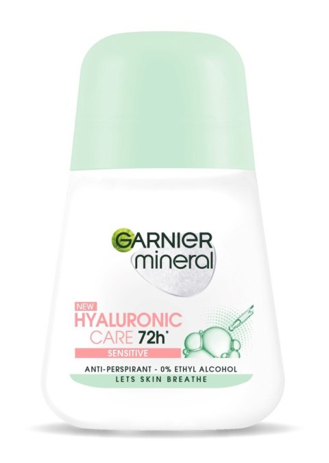 GARNIER Mineral Dezodorant roll-on 72H Hyaluronic Care - Sensitive 50 ml GARNIER Mineral Dezodorant roll-on 72H Hyaluronic Care - Sensitive 50 ml