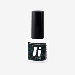 HI HYBRID Top No Wipe do lakieru hybrydowego Galaxy Flakes 5 ml