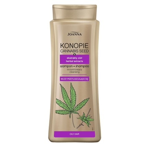 JOANNA Konopie Szampon oczyszczający do włosów przetłuszczających się 400 ml JOANNA Konopie Szampon oczyszczający do włosów przetłuszczających się 400 ml