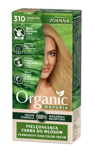 JOANNA Organic Naturia Pielęgnująca farba do włosów nr 310 Słoneczny