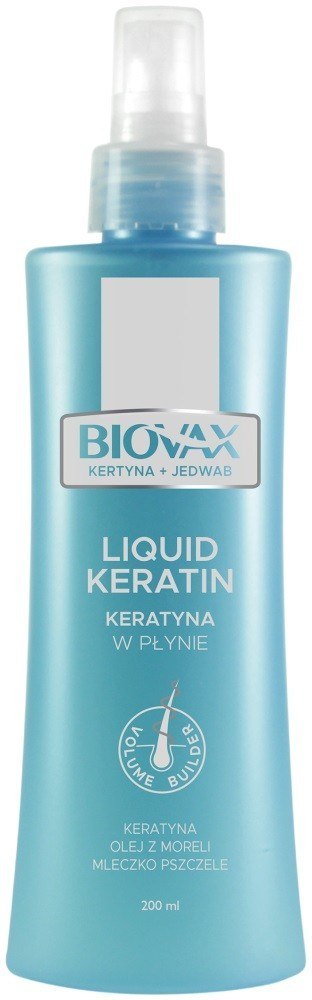 L`BIOTICA Biovax Keratyna w płynie - Keratyna i Jedwab 200ml L`BIOTICA Biovax Keratyna w płynie - Keratyna i Jedwab 200ml