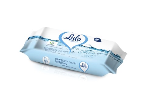 LULA Nawilżany papier toaletowy 99% wody, 1op.-50szt. LULA Nawilżany papier toaletowy 99% wody, 1op.-50szt.