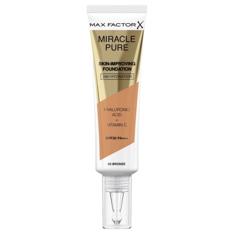 MAX FACTOR Podklad do twarzy MIRACLE PURE nr 80 Bronze 30ml MAX FACTOR Podklad do twarzy MIRACLE PURE nr 80 Bronze 30ml