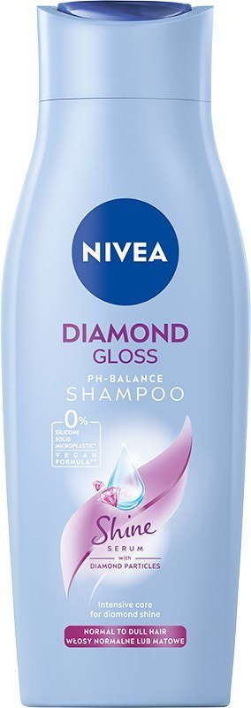 NIVEA Szampon do włosów normalnych i matowych Diamond Gloss 400 ml