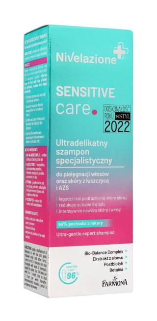 NIVELAZIONE Sensitive Care Ultradelikatny szampon specjalistyczny do włosów i skóry z łuszczycą i AZS 100 ml