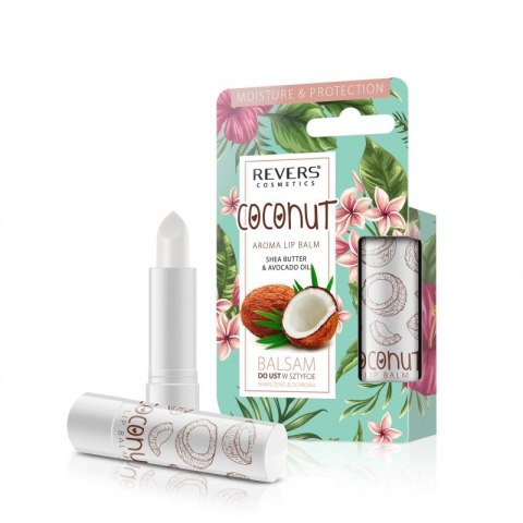 REVERS Balsam do ust w sztyfcie nawilżenie & ochrona - Coconut 4g