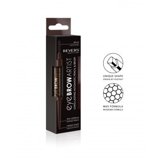 REVERS Kredka automatyczna do brwi Eye Brow Artist ze szczoteczką - ciemny brąz 1szt