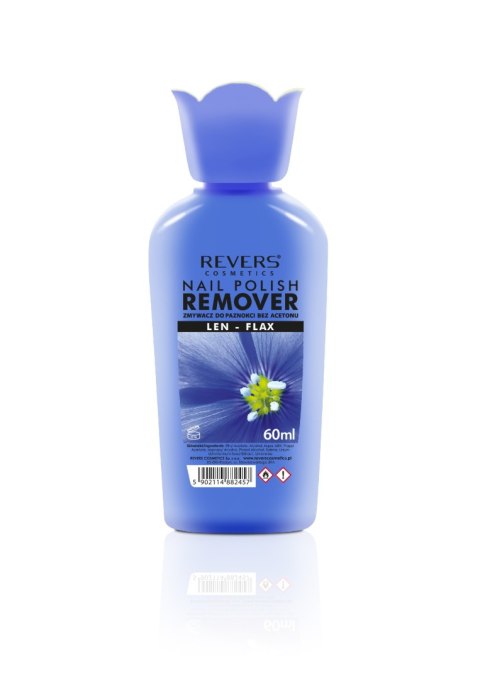REVERS Zmywacz do paznokci bez acetonu - Len 60ml REVERS Zmywacz do paznokci bez acetonu - Len 60ml