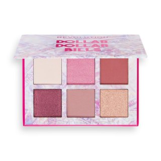 REVOLUTION Power Shadow Paletka 6 cieni do powiek Dollar Bills