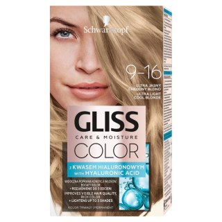 Schwarzkopf Gliss Color Care & Moisture Farba do włosów 9-16 ultra jasny chłodny blond 1op.