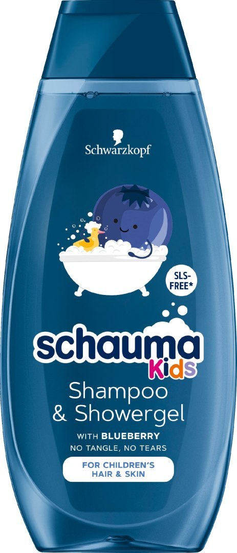 Schwarzkopf Schauma Kids Szampon i Żel pod prysznic 2w1 dla chłopców - Blueberry 400ml