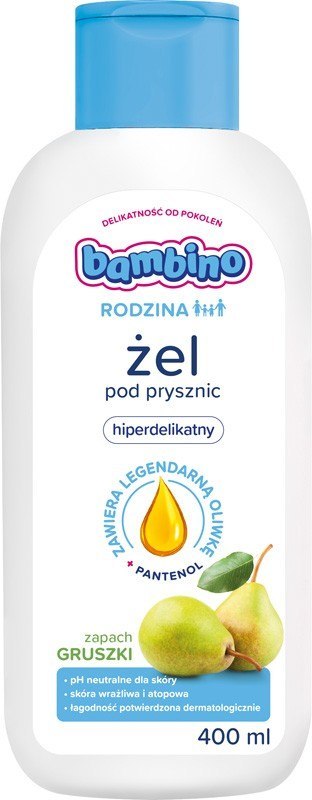 BAMBINO Rodzina Żel pod prysznic hiperdelikatny o zapachu gruszki 400 ml