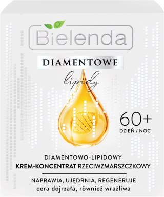 Bielenda Diamentowe Lipidy 60+ Diamentowo-Lipidowy Krem - koncentrat przeciwzmarszczkowy na dzień i noc 50ml