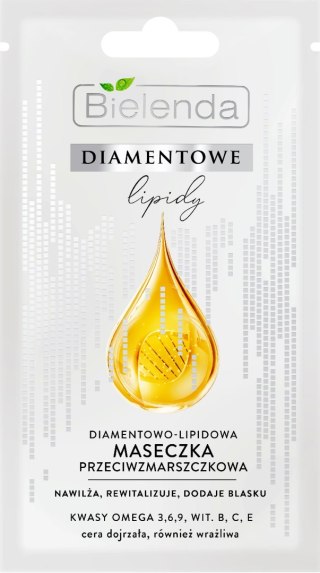 Bielenda Diamentowe Lipidy Diamentowo-Lipidowa Maseczka przeciwzmarszczkowa 8g