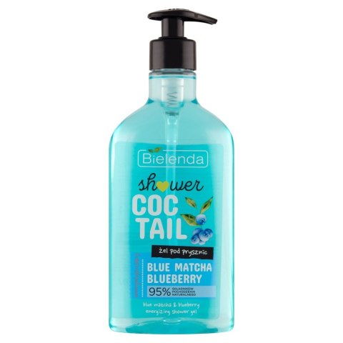 Bielenda Shower Coctail Żel pod prysznic energetyzujący Blue Matcha & Blueberry 400ml Bielenda Shower Coctail Żel pod prysznic energetyzujący Blue Matcha & Blueberry 400ml