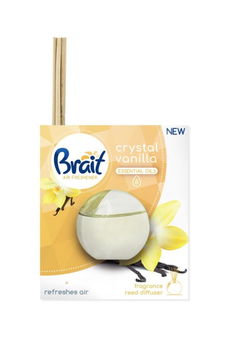 Brait Air Freshener Patyczki odświeżające + Płyn Crystal Vanilla 1op.(4 szt.+40ml) Brait Air Freshener Patyczki odświeżające + Płyn Crystal Vanilla 1op.(4 szt.+40ml)