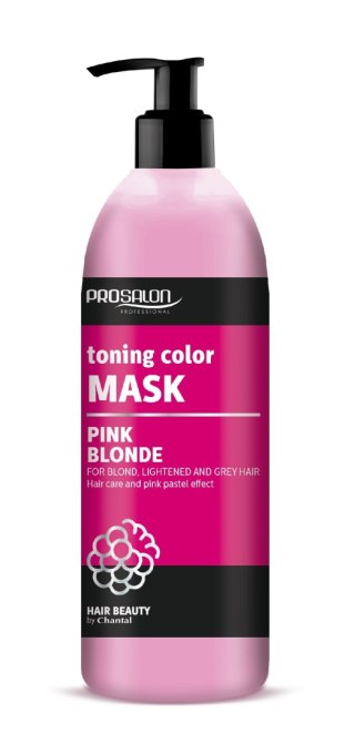 CHANTAL ProSalon Pink Blonde Maska tonująca kolor do włosów blond,rozjaśnianych i siwych 500g