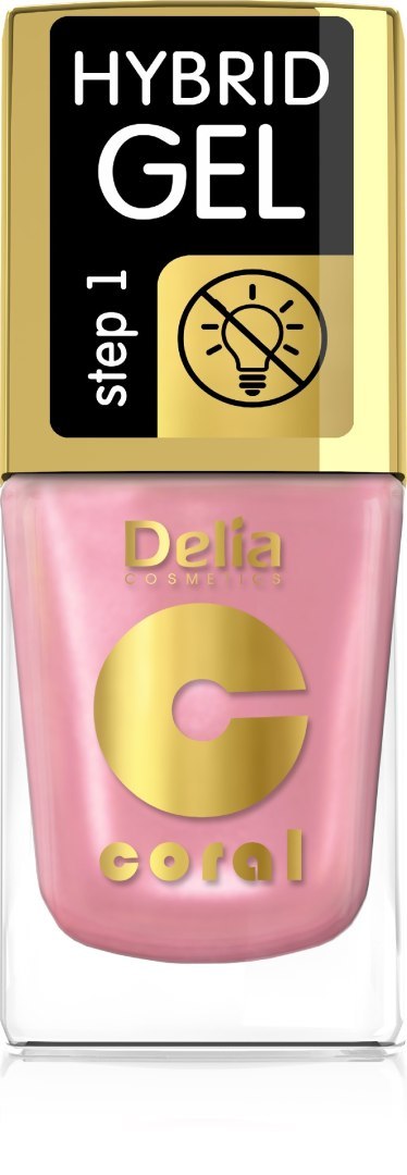 DELIA COSMETICS Coral Hybrid Gel Emalia do paznokci nr 68 11ml DELIA COSMETICS Coral Hybrid Gel Emalia do paznokci nr 68 11ml