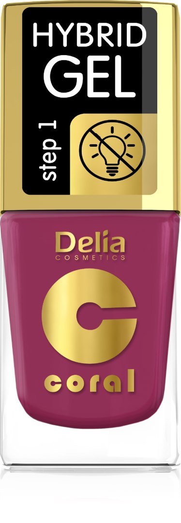 DELIA COSMETICS Coral Hybrid Gel Emalia do paznokci nr 71 11ml DELIA COSMETICS Coral Hybrid Gel Emalia do paznokci nr 71 11ml