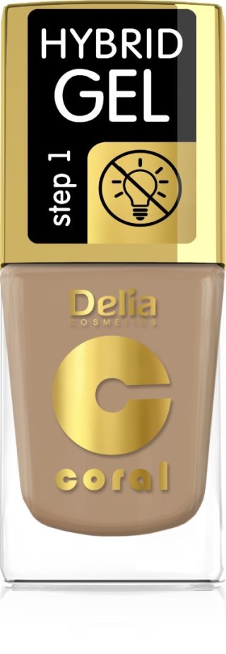 DELIA COSMETICS Coral Hybrid Gel Emalia do paznokci nr 75 11ml