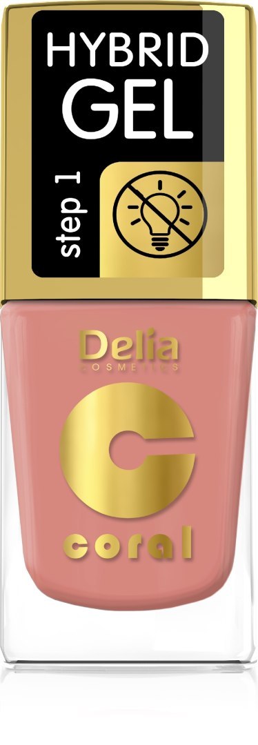 DELIA COSMETICS Coral Hybrid Gel Emalia do paznokci nr 79 11ml DELIA COSMETICS Coral Hybrid Gel Emalia do paznokci nr 79 11ml