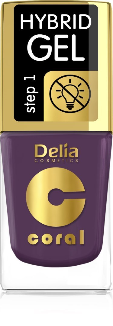 DELIA COSMETICS Coral Hybrid Gel Emalia do paznokci nr 80 11ml DELIA COSMETICS Coral Hybrid Gel Emalia do paznokci nr 80 11ml