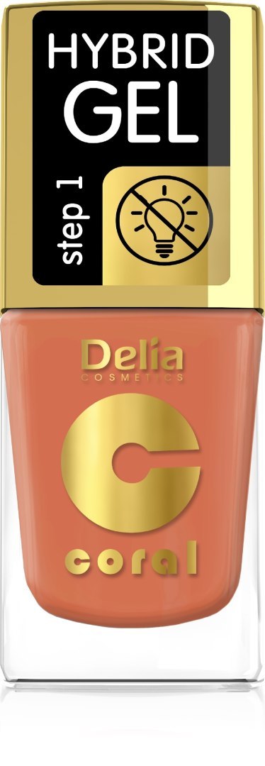 DELIA COSMETICS Coral Hybrid Gel Emalia do paznokci nr 81 11ml DELIA COSMETICS Coral Hybrid Gel Emalia do paznokci nr 81 11ml