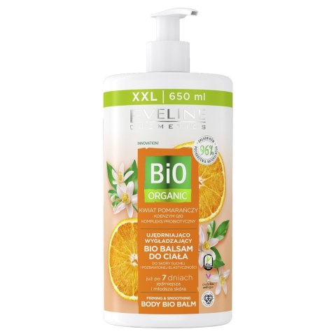 EVELINE Bio Organic Ujędrniająco-wygładzający bio balsam do ciała - Kwiat Pomarańczy 650 ml EVELINE Bio Organic Ujędrniająco-wygładzający bio balsam do ciała - Kwiat Pomarańczy 650 ml