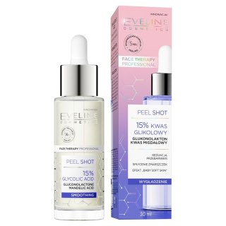 EVELINE Face Therapy Professional Peel Shot Kuracja peelingująca - 15% kwas glikolowy 30 ml