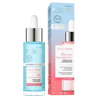 EVELINE Face Therapy Professional Serum Shot Kuracja nawilżająca - 2% kwas hialuronowy 30 ml