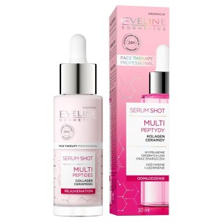 EVELINE Face Therapy Professional Serum Shot Kuracja odmładzająca - Multipeptydy 30 ml