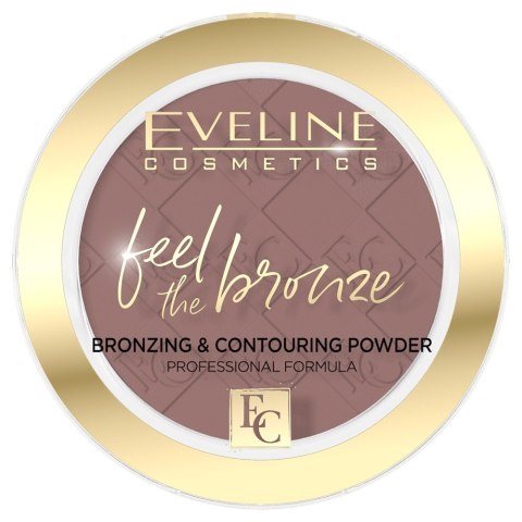 EVELINE Feel The Bronze Puder brązująco-konturujący nr 02 Chocolate Cake 4 g