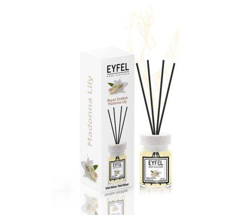 EYFEL Dyfuzor zapachowy z patyczkami - Madonna Lily 120 ml EYFEL Dyfuzor zapachowy z patyczkami - Madonna Lily 120 ml