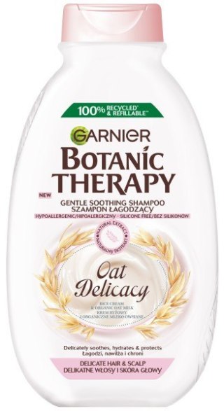 GARNIER Botanic Therapy Szampon łagodzący Oat Delicacy - do delikatnych włosów i skóry głowy 400 ml