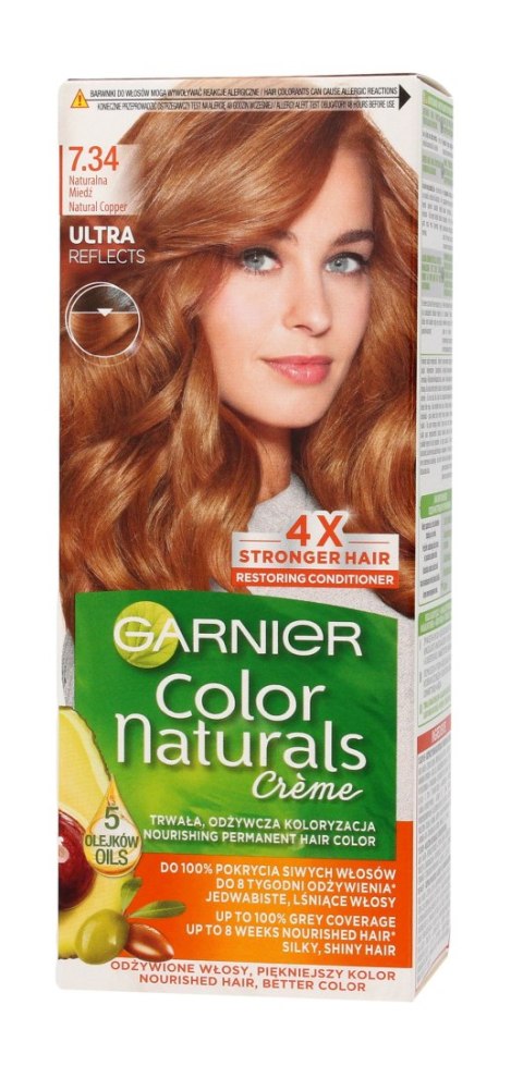 GARNIER Color Naturals Krem koloryzujący nr 7.34 Naturalna Miedź GARNIER Color Naturals Krem koloryzujący nr 7.34 Naturalna Miedź