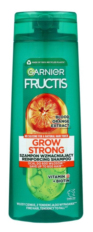 GARNIER Fructis Grow Strong Szampon do włosów wzmacniający - Blood Orange 400 ml