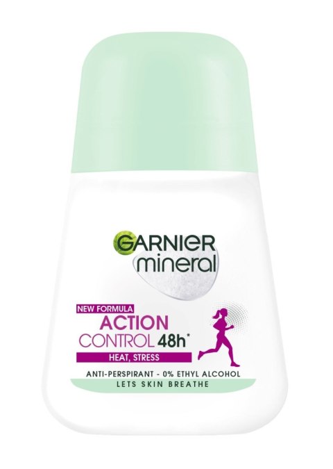 GARNIER Mineral Dezodorant roll-on Action Control 48h - Heat,Stress 50 ml GARNIER Mineral Dezodorant roll-on Action Control 48h - Heat,Stress 50 ml