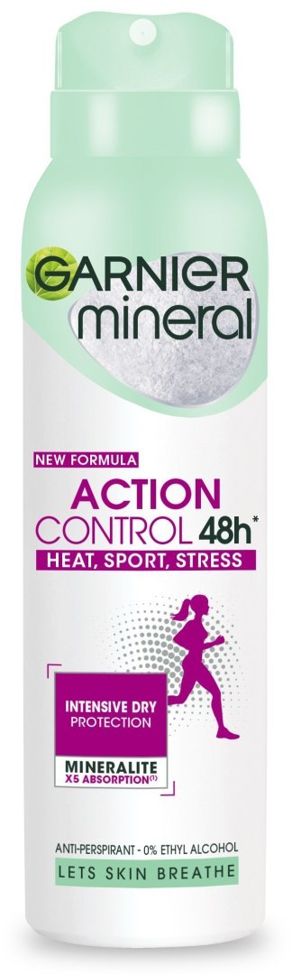 GARNIER Mineral Dezodorant spray Action Control 48h - Heat,Sport,Stress 150 ml GARNIER Mineral Dezodorant spray Action Control 48h - Heat,Sport,Stress 150 ml