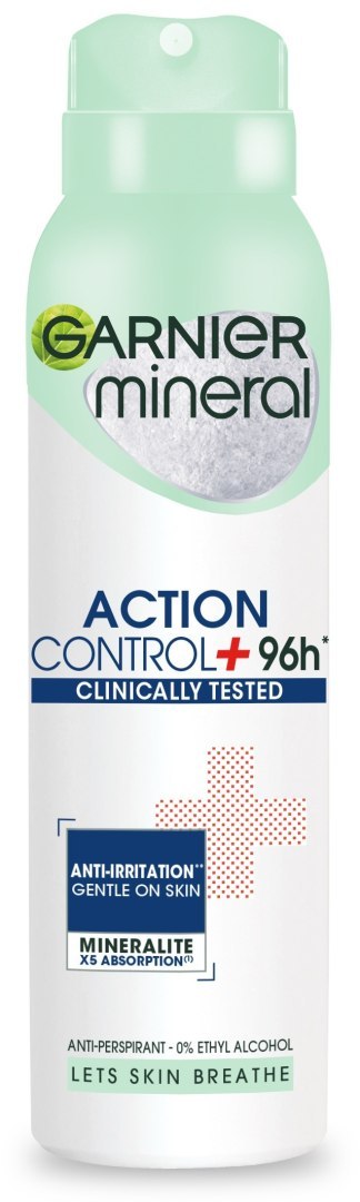 GARNIER Mineral Dezodorant spray Action Control + Clinically Tested 96h 150 ml GARNIER Mineral Dezodorant spray Action Control + Clinically Tested 96h 150 ml
