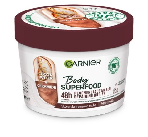 Garnier Body SuperFood Regenerujące Masło do ciała - skóra ekstremalnie sucha 380ml Garnier Body SuperFood Regenerujące Masło do ciała - skóra ekstremalnie sucha 380ml