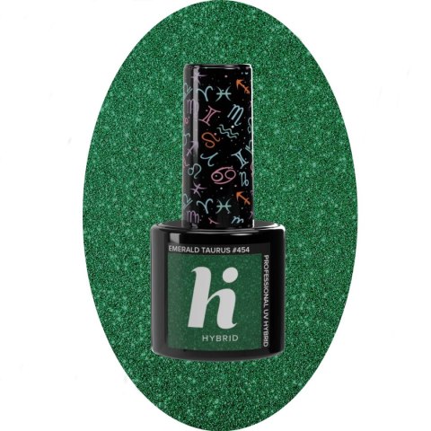 HI HYBRID Lakier hybrydowy Zodiac #454 Emerald Taurus 5ml HI HYBRID Lakier hybrydowy Zodiac #454 Emerald Taurus 5ml