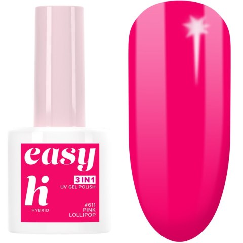 Hi Hybrid Lakier hybrydowy Easy 3w1 Lunapark #611 Pink Lollipop 5ml Hi Hybrid Lakier hybrydowy Easy 3w1 Lunapark #611 Pink Lollipop 5ml