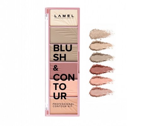 LAMEL Basic Paletka do konturowania twarzy Blush&Contour 16g LAMEL Basic Paletka do konturowania twarzy Blush&Contour 16g