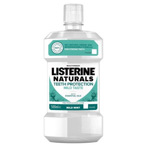 Listerine Naturals Płyn do płukania jamy ustnej Ochrona Zębów - Mild Mint 500ml