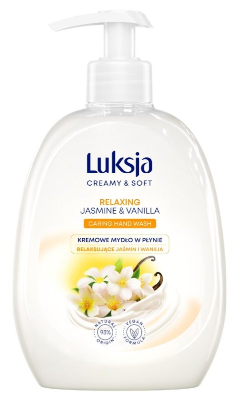 Luksja Creamy & Soft Relaksujące Kremowe Mydło w płynie Jaśmin i Wanilia 500ml