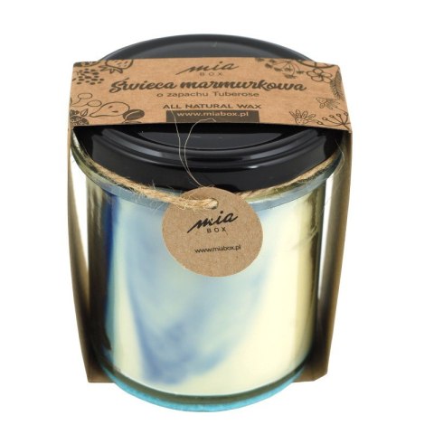 MIA BOX Świeca sojowa marmurkowa o zapachu Tuberose 240g MIA BOX Świeca sojowa marmurkowa o zapachu Tuberose 240g